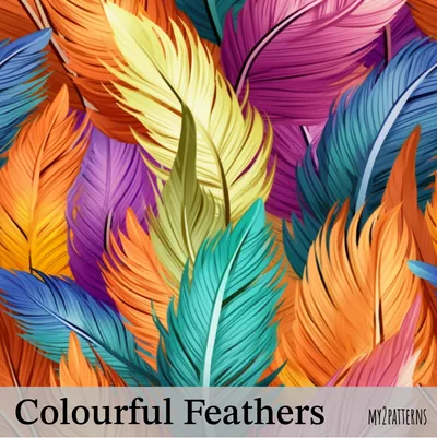 Colourful Feathers pattern