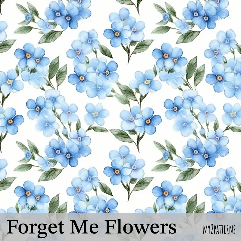 Forget-Me-Not Blue pattern