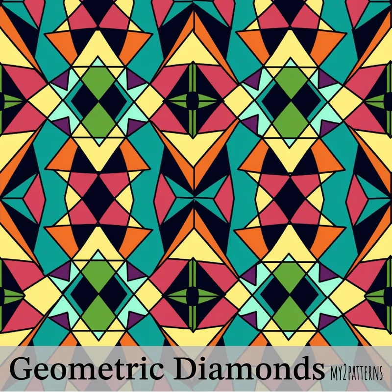 Geometric Diamond pattern