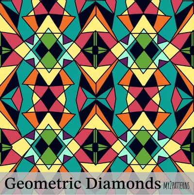 Geometric Diamond pattern