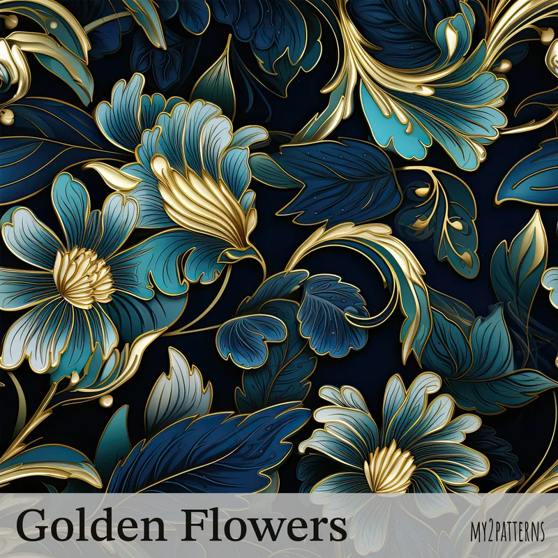 Golden Flowers pattern