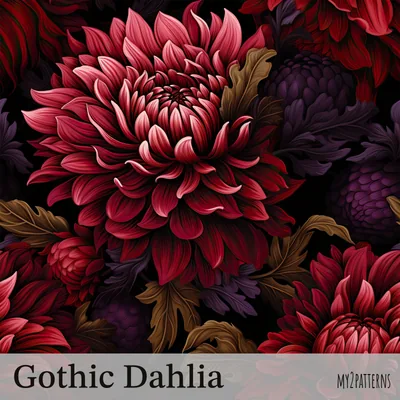 Gothic Dahlia pattern