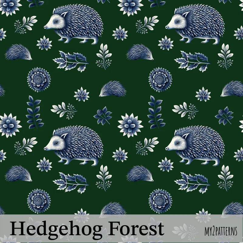 Hedgehog Green pattern