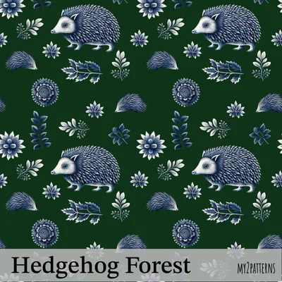 Hedgehog Green pattern