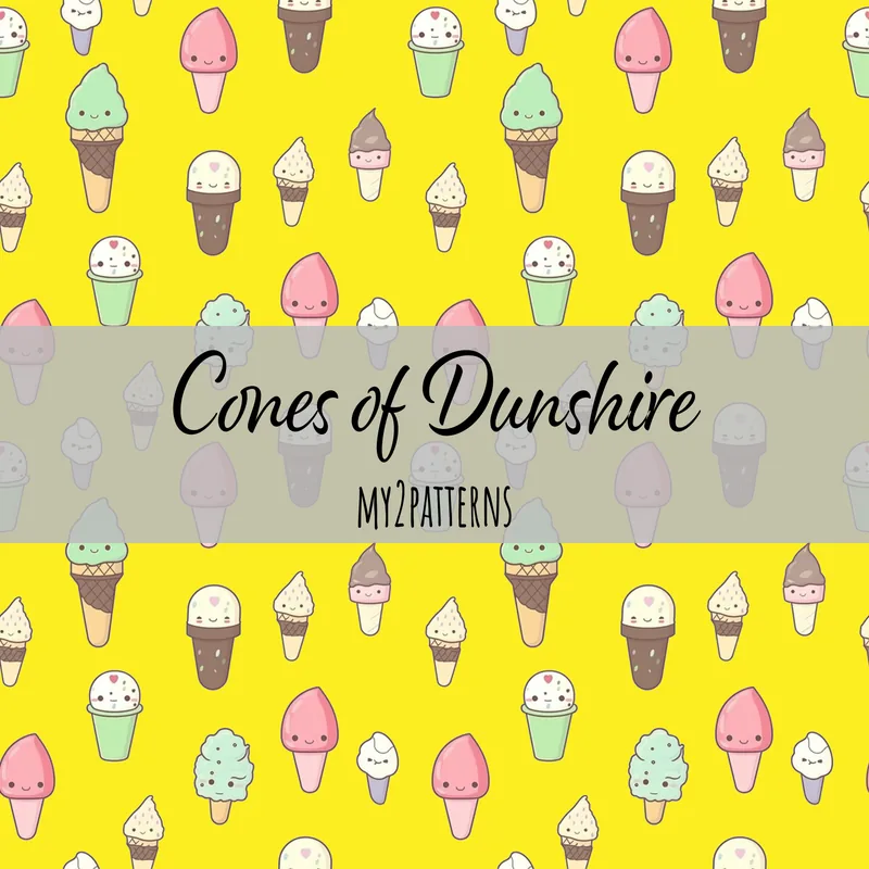 Ice Cream Yellow pattern