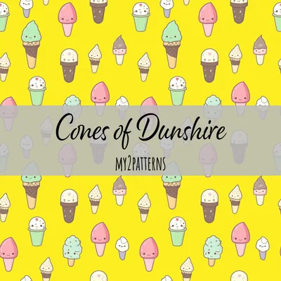 Ice Cream Yellow pattern