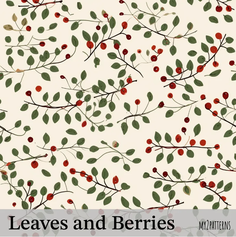 Leaves and Berries pattern