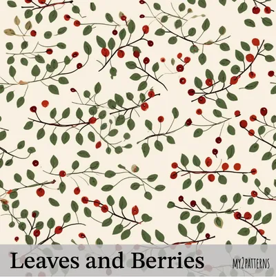 Leaves and Berries pattern