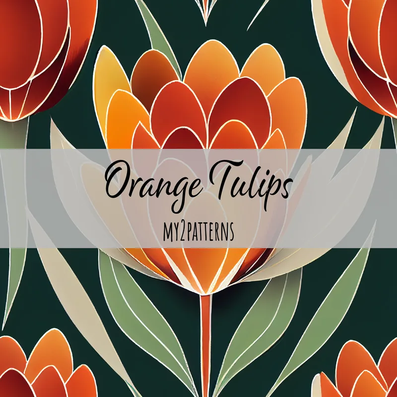Orange Tulip pattern