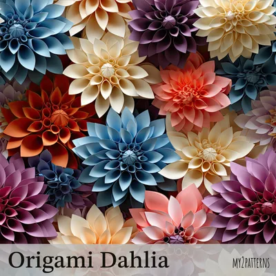 Origami Dahlia pattern