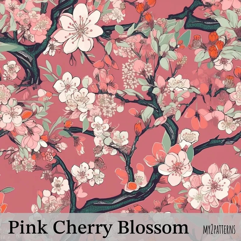 Pink Cherry Blossom pattern