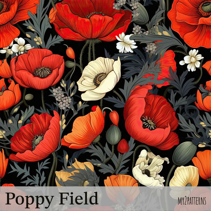 Poppy Field pattern