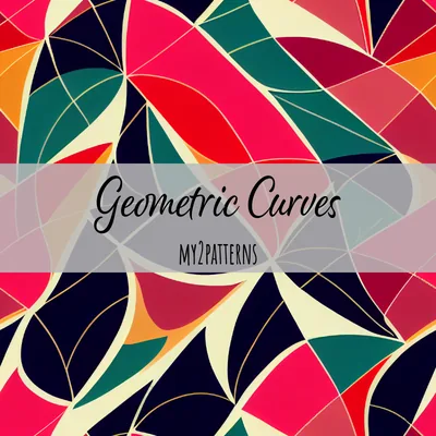 Red and Blue Curves pattern