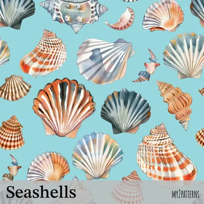 Sea Shell Blue pattern