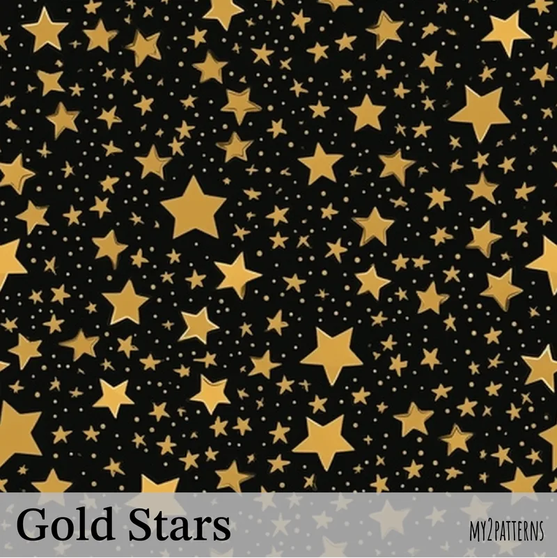 Gold Stars pattern