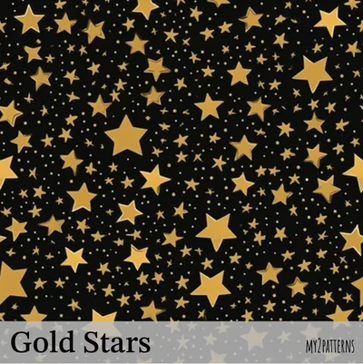 Gold Stars pattern